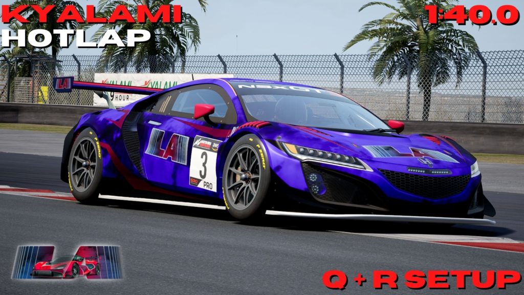 Honda NSX GT3 Evo Q R Setup COTA 2 04 3 1 8 18 Share Your Car