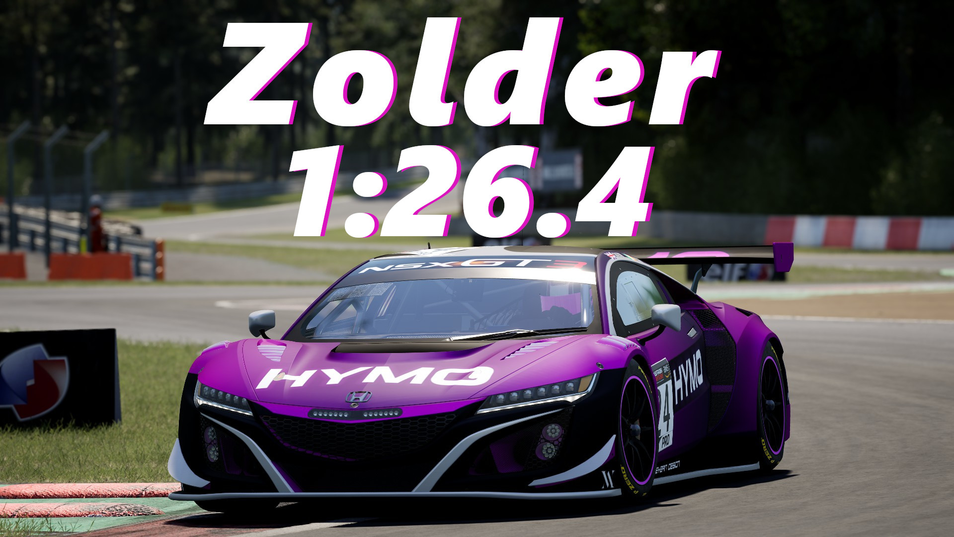 Honda NSX EVO GT3 Zolder E Sports Setup Share Your Car Setups And