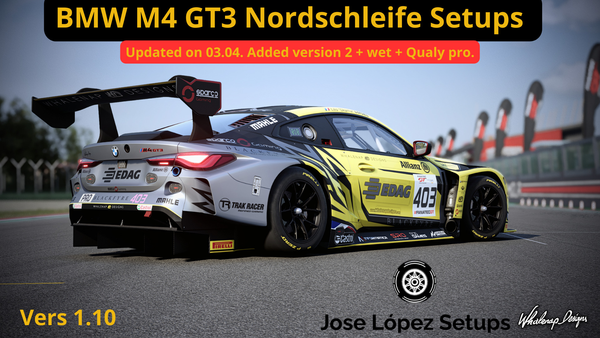 Bmw M Gt Nordschleife Setup Vers Race Qualy Free Updates