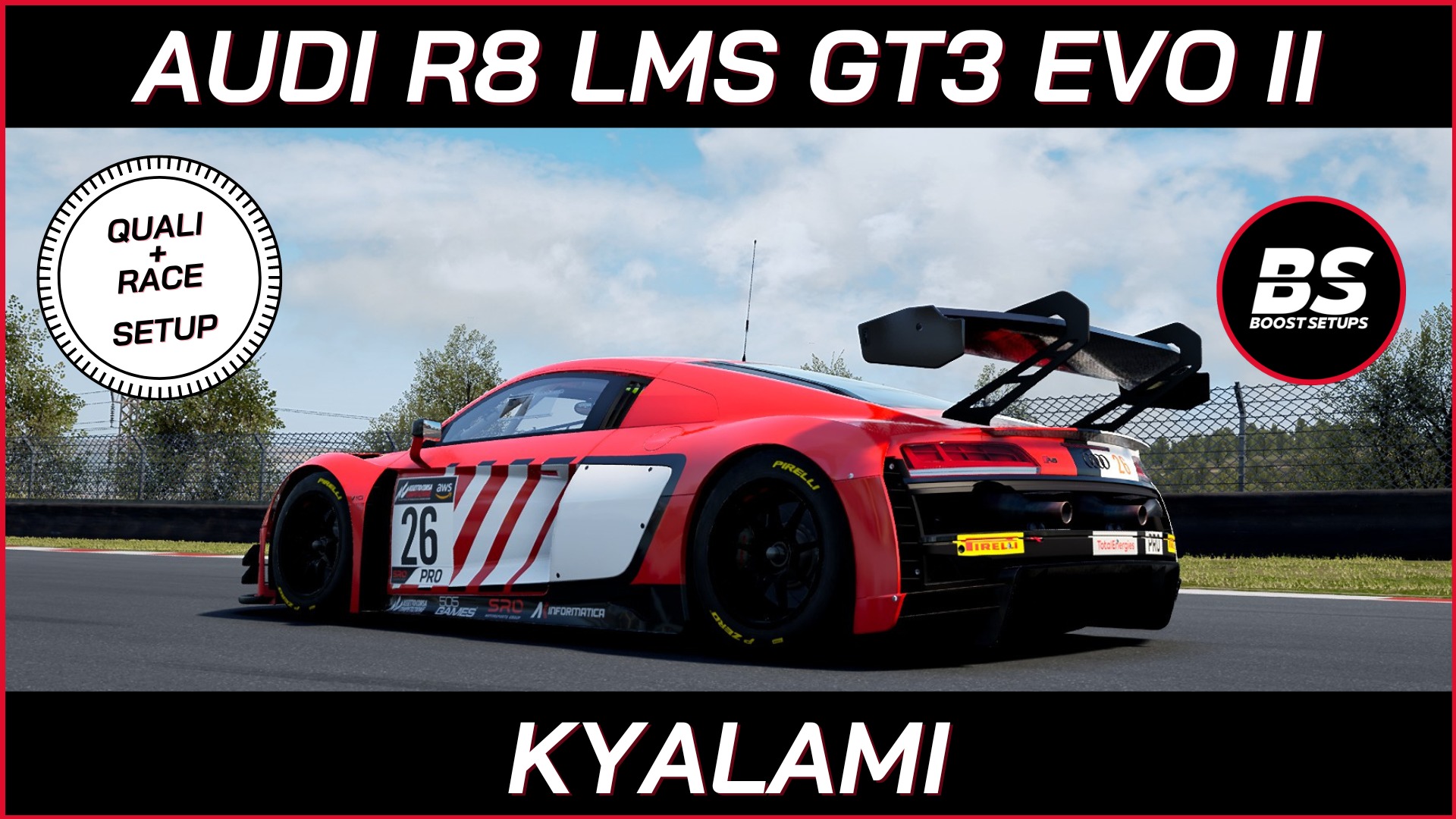 Audi R8 LMS GT3 EVO II Quali+Race Kyalami Setup – Share your car setups ...